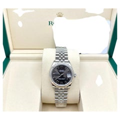 2026 Service Card Rolex Datejust 31 Midsize 278274 Dark Grey Dial 18K Gold Steel