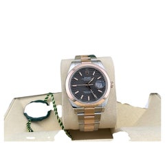 Rolex Datejust 41 126301 Rhodium-Motiv-Zifferblatt 18K Roségold Stahl Box Papier 2022