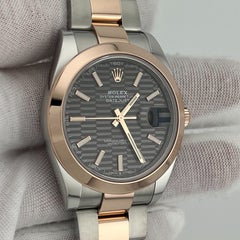 Rolex Datejust 41 126301 Rhodium-Motiv-Zifferblatt 18K Roségold Stahl Box Papier 2022