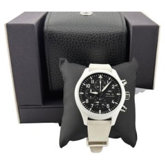 IWC Pilot Chronograph Top Gun Lake Tahoe IW389105 White Ceramic Box Paper