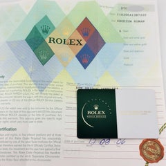 Rolex Datejust 116200 36mm Rhodium Roman Dial Steel Box Paper Service Card