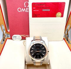 Omega Seamaster Aqua Terra Day Date 231.20.42.22.06.001 18-Karat-Gold, Edelstahl, Originalverpackung, Papiere