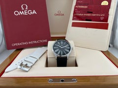 Omega De Ville Tresor 428.17.39.60.01.001 39mm Diamonds Steel Box Papers