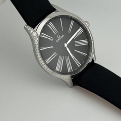 Omega De Ville Tresor 428.17.39.60.01.001 39mm Diamonds Steel Box Papers