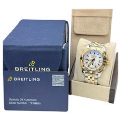 Breitling Galactic 36 C37330/A724 Mother of Pearl Dial 18k Rose Gold Steel Paper