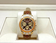 Rolex 116598SACO Daytona LEOPARD All Factory Diamond & Sapphire 18K Yellow Gold