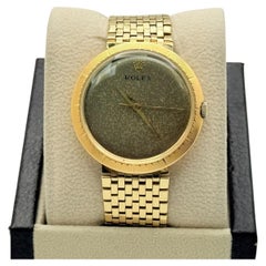 Vintage Rolex Precision Disco Volante 9919 36mm Tropical Dial Yellow Gold