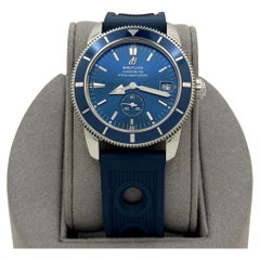 Breitling Superocean Heritage A37320 38mm Blue Dial Blue Bezel Stainless Steel