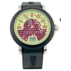Gerald Genta Retro Sport RSP.X.10 41mm Green Jump Hour Stainless Steel and PVD