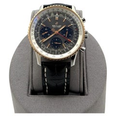 Breitling Navitimer B01 UB0121 43mm Gray Dial 18k Rose Gold Stainless Steel