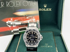 Vintage Rolex Submariner No Date 5512 METERS FIRST Patina Dial Steel 40mm Box