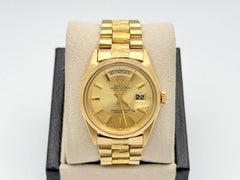 1967 Vintage Rolex Day Date President 1803 18k Yellow Gold Custom Bark Finish