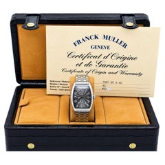 Franck Muller Cintree Curvex 7502QZ Grey Dial Stainless Steel Box Paper 29mm