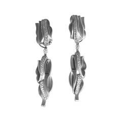 Kieselstein Cord Diamond and White Gold Pendant Earclips