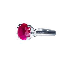 No Heat Burma Ruby Ring
