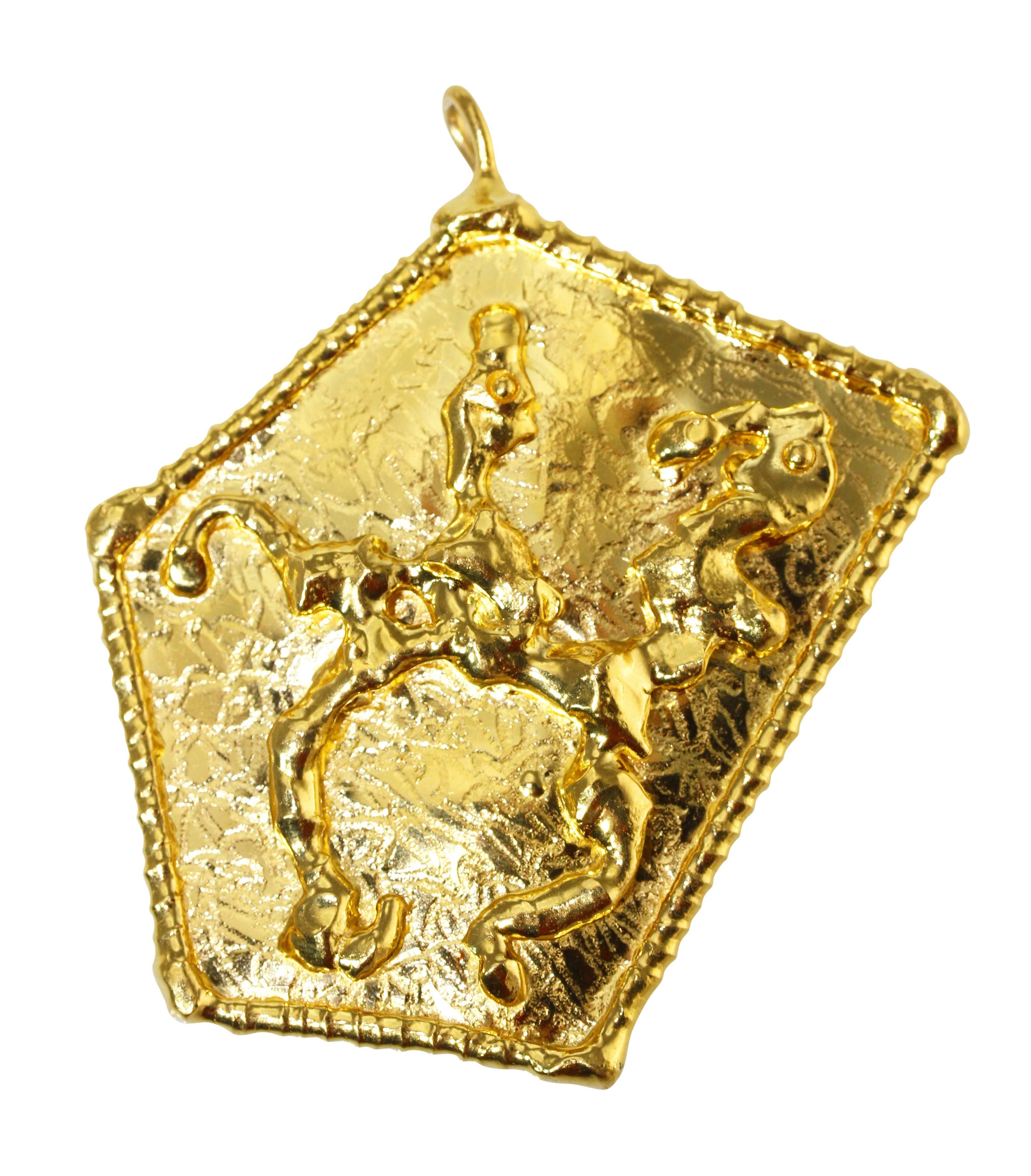 Jean Mahie Gold Pendant Necklace 1