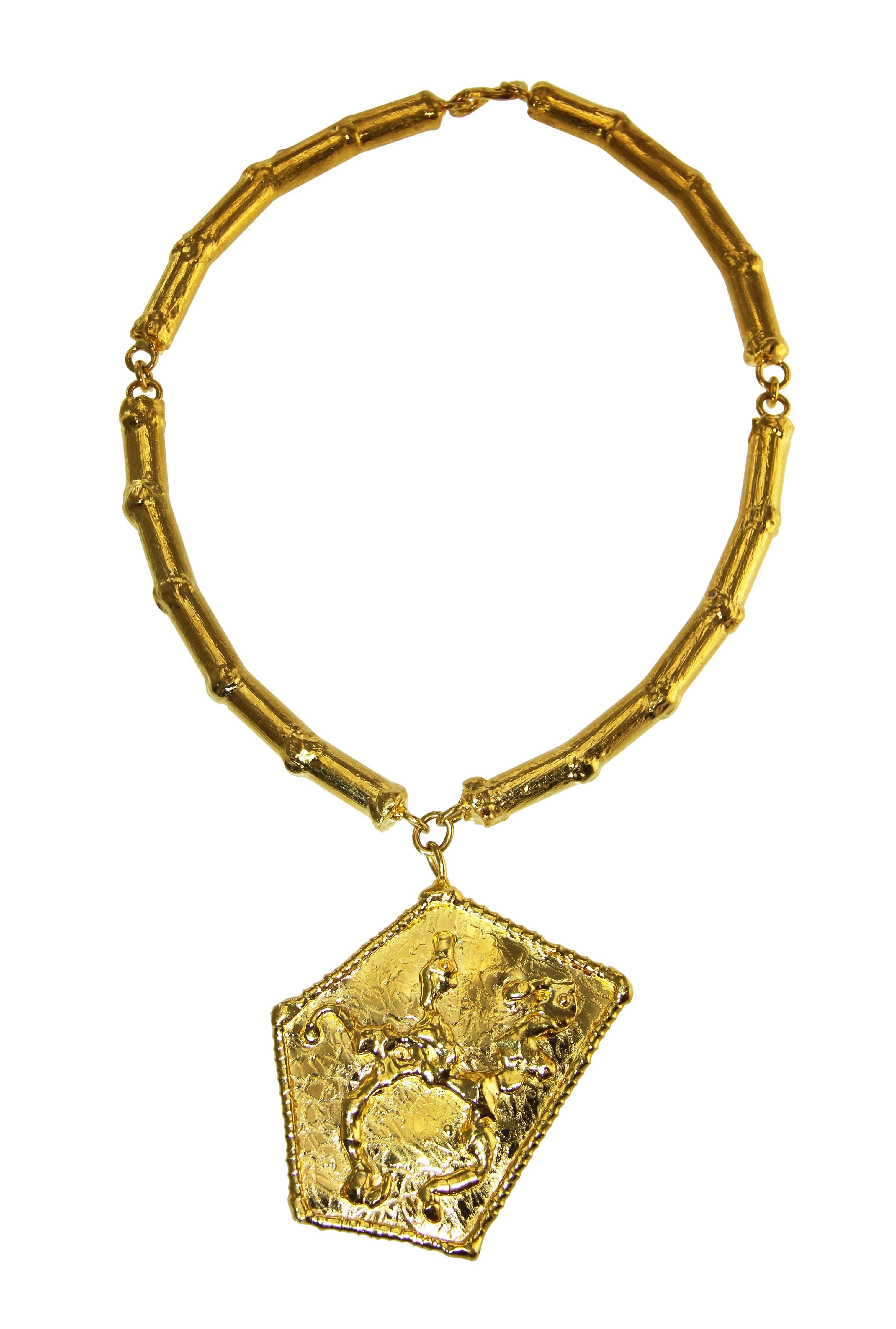 Jean Mahie Gold Pendant Necklace