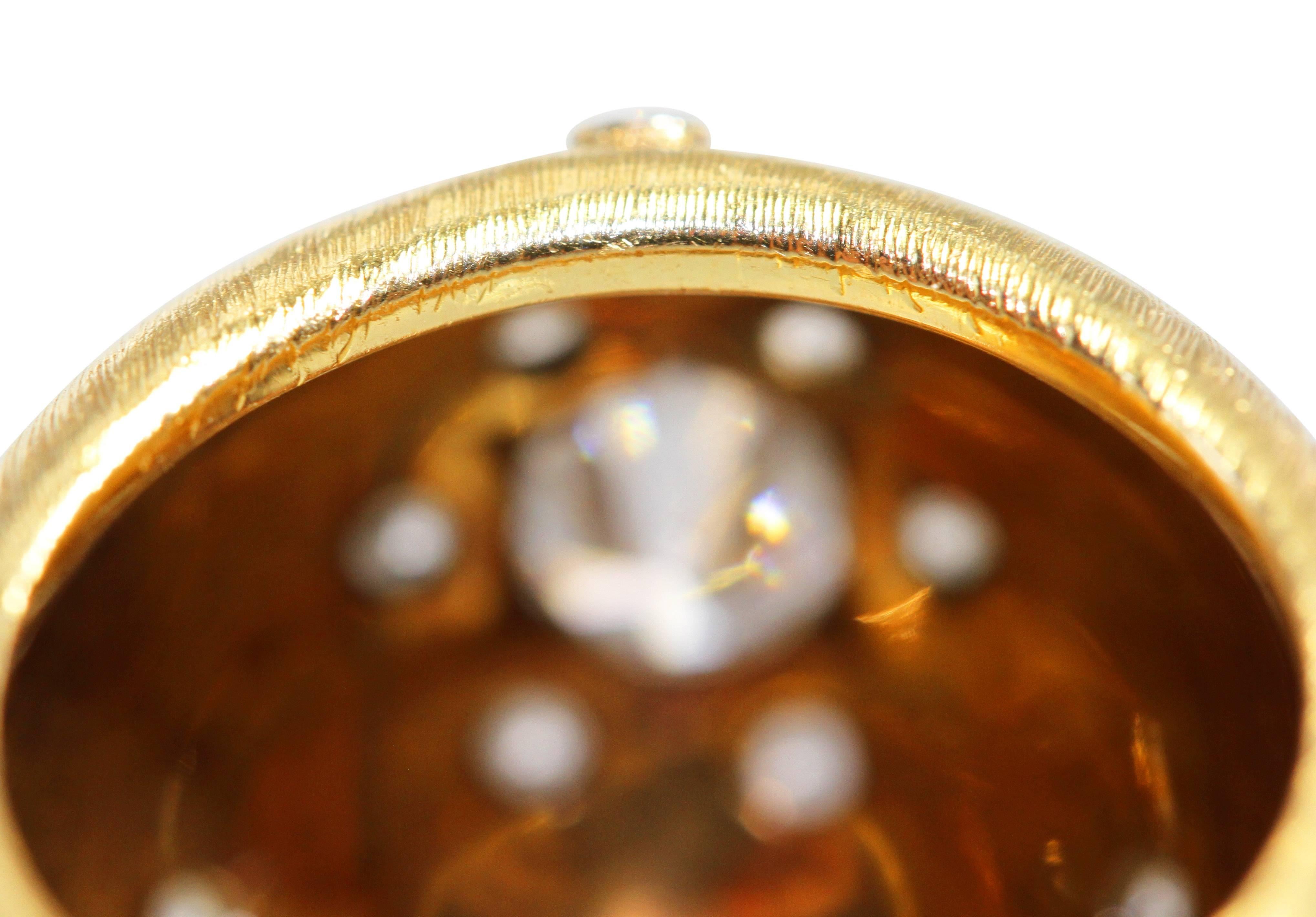 1940s Buccellati Diamond Two Color Gold Ring 2