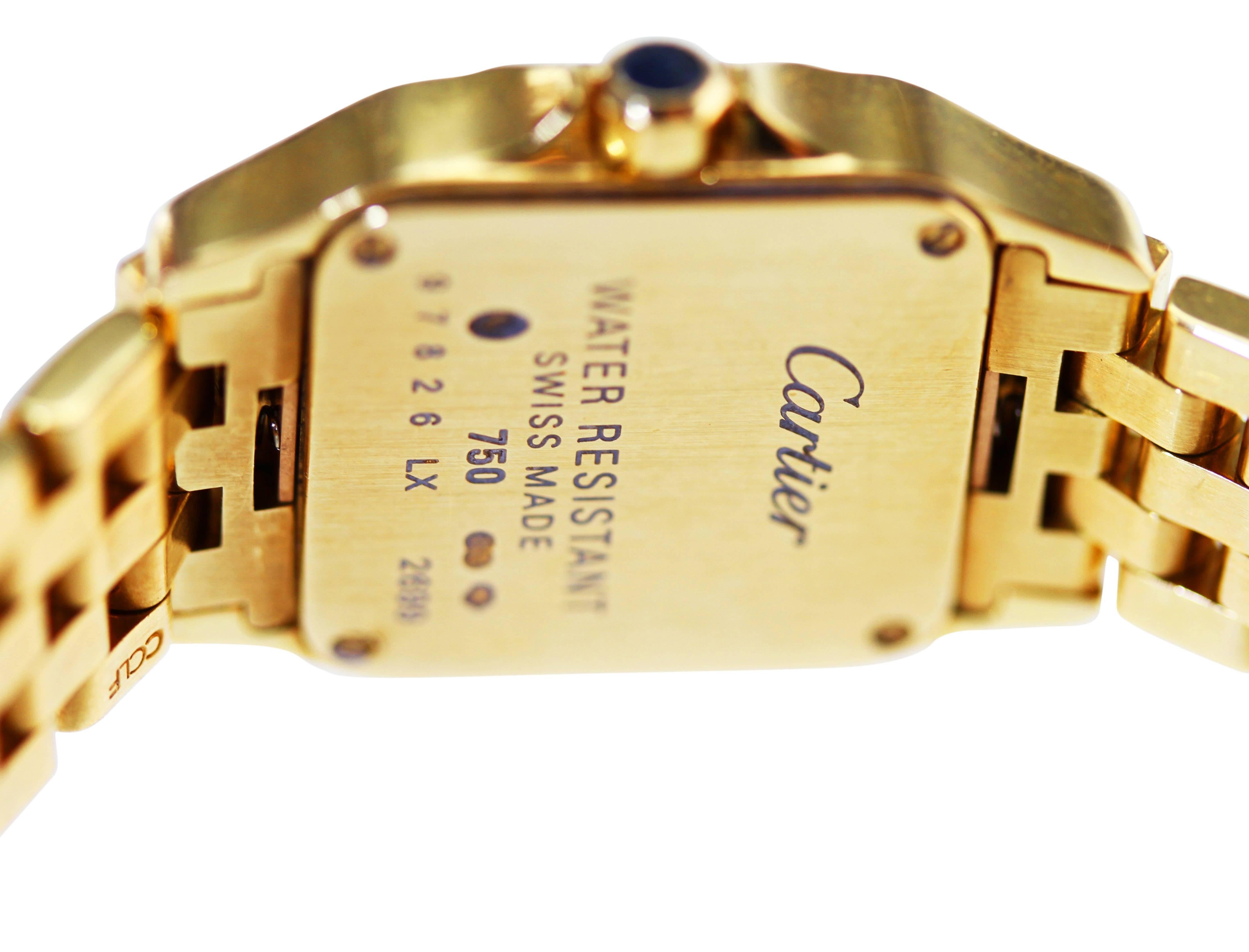 Cartier Ladies Yellow Gold Santos Demoiselle Quartz Wristwatch For Sale 2