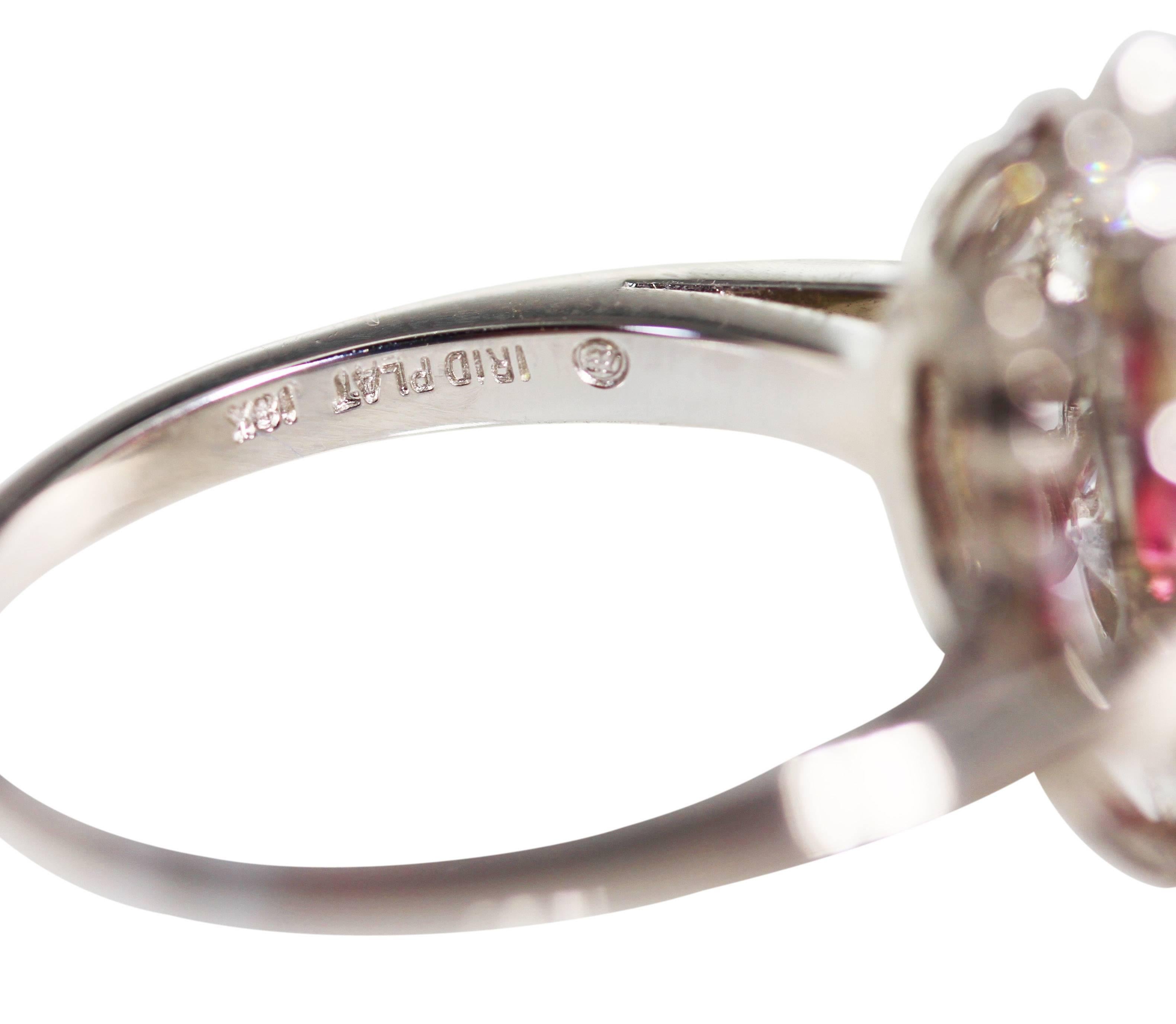 Oscar Heyman & Brothers Pink Sapphire Diamond Gold Ring 2
