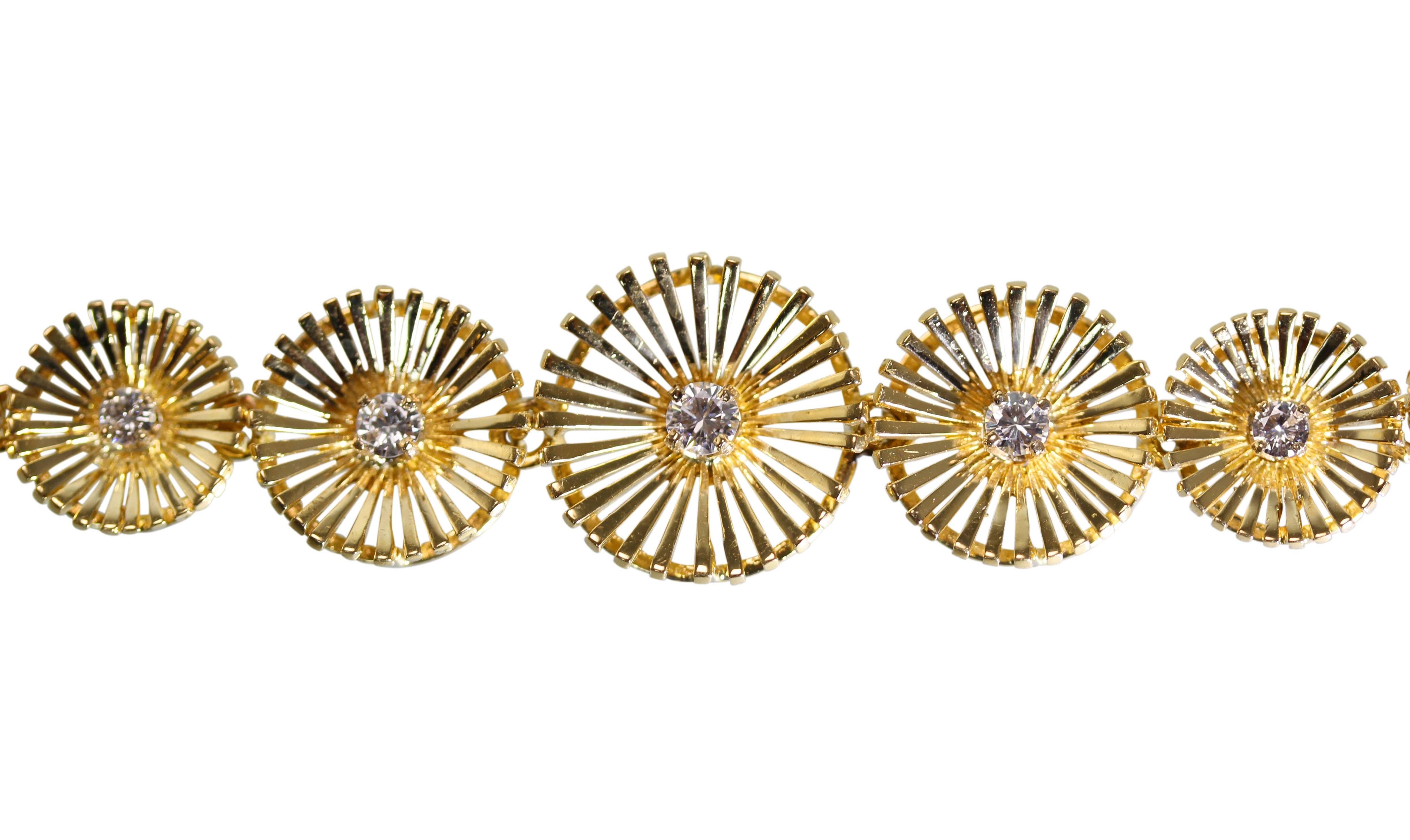 Women's or Men's 1960s Cartier Diamond Gold Necklace