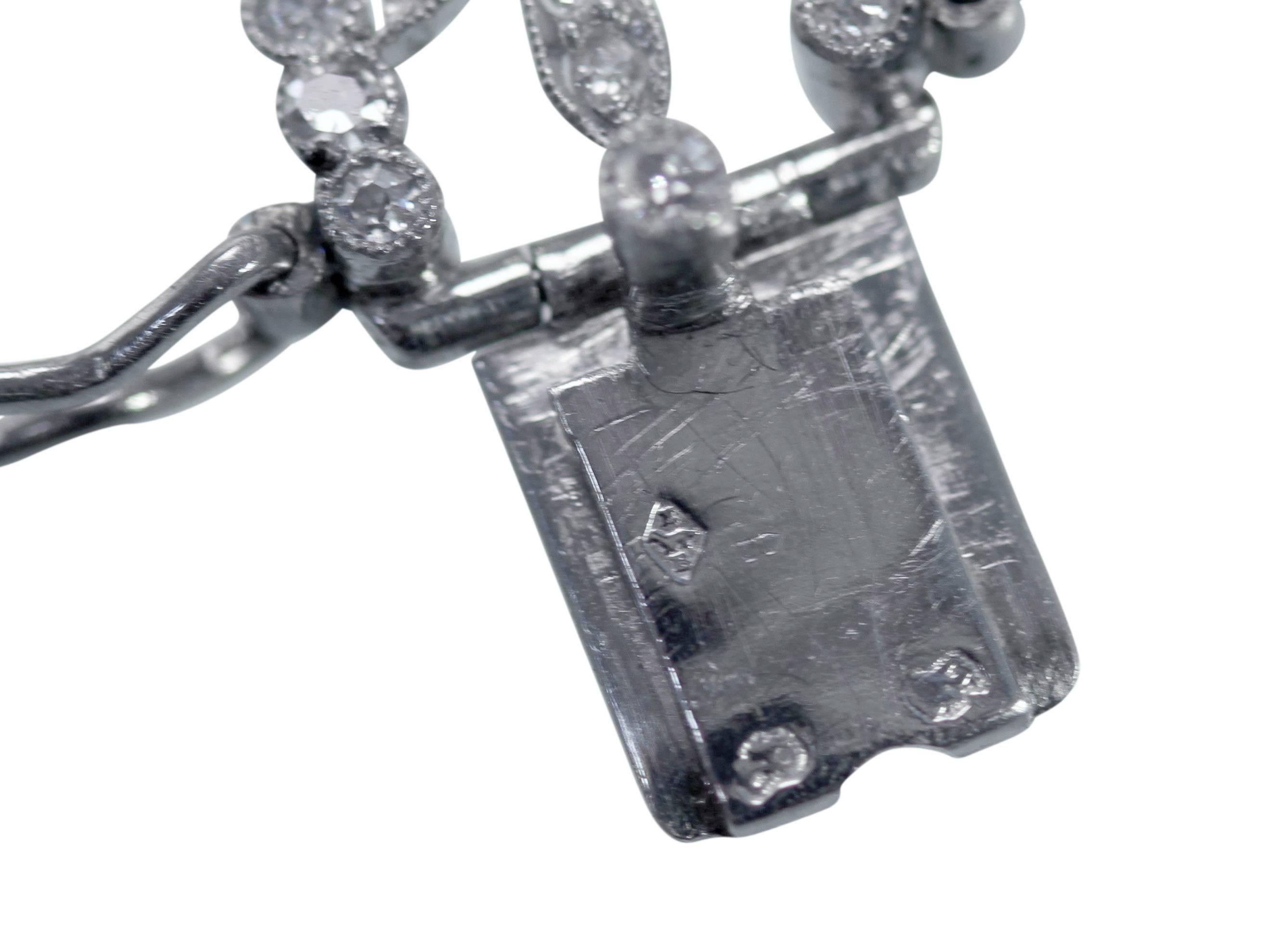 Women's or Men's Belle Epoque GIA Cert Natural Pearl Diamond Platinum Bracelet