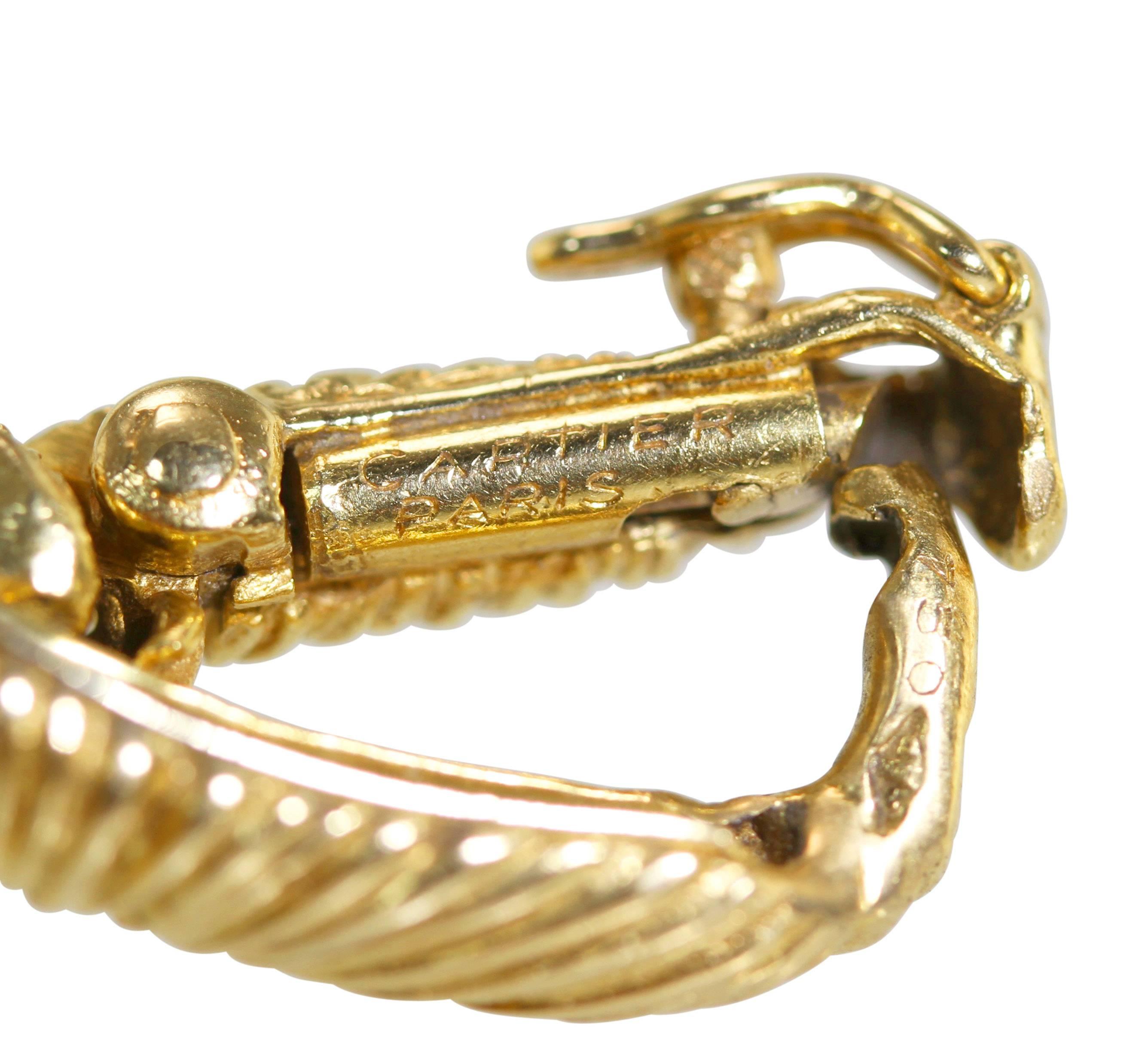 1970s Cartier Gold Link Bracelet In Excellent Condition For Sale In Atlanta, GA