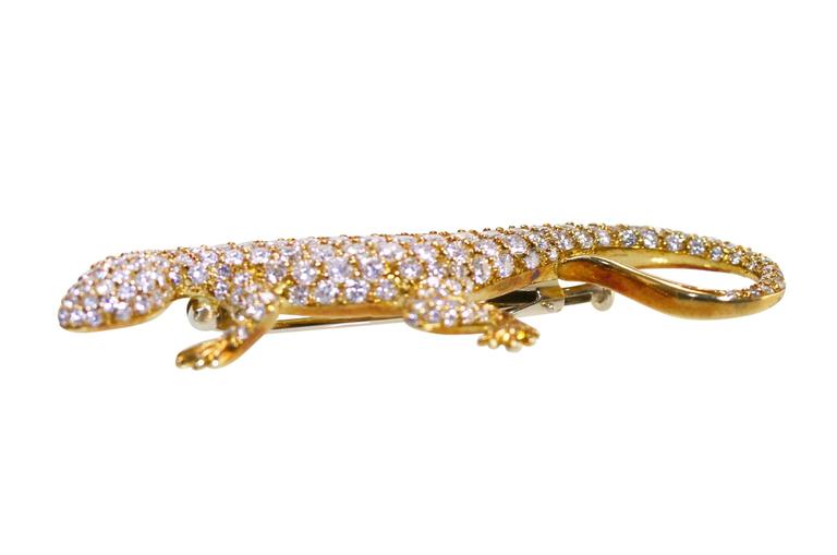 jackie iii white rose gold lizard
