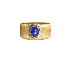 1950s Mario Buccellati Sapphire and Gold Band Ring
