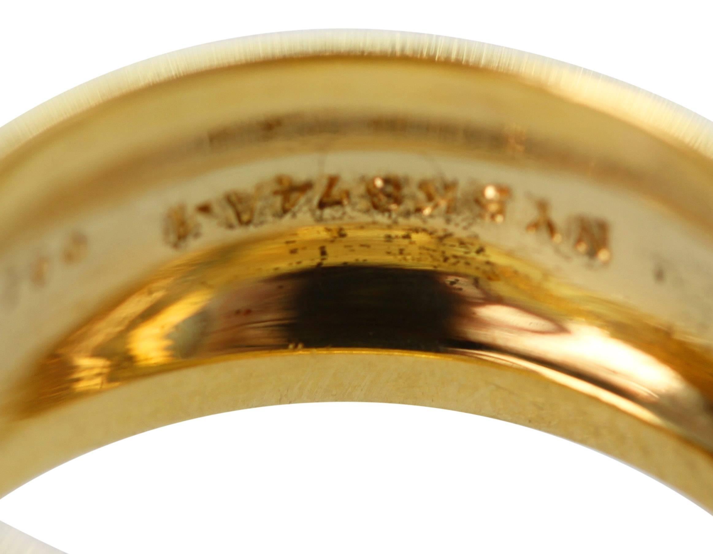Van Cleef & Arpels Sapphire Diamond Gold Band Ring, 1970s 4