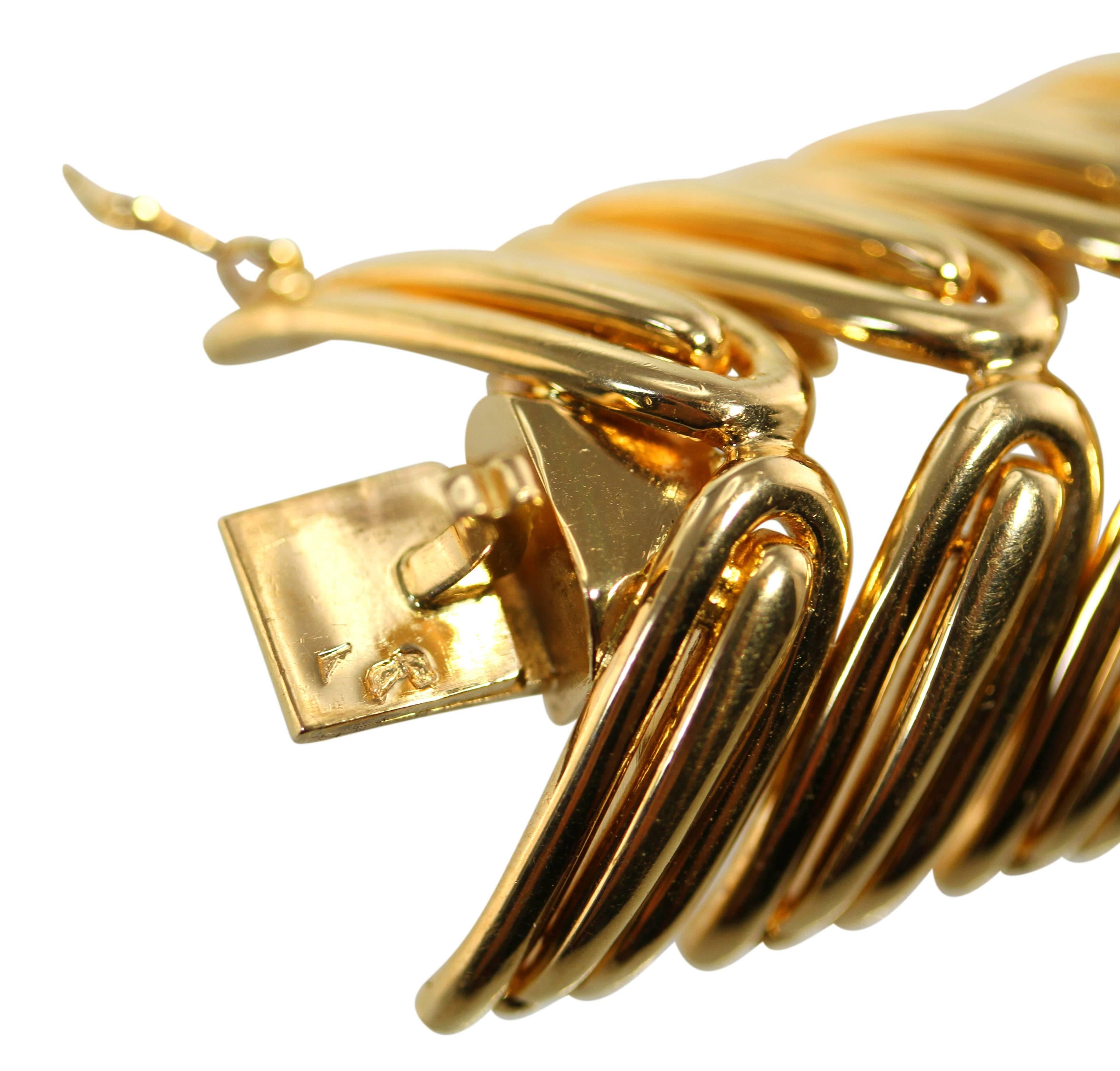 French Yellow Gold Link Bracelet 3