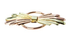 Retro Cartier Two-Tone Gold Brooch