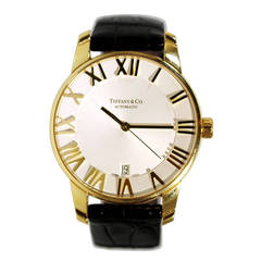 Tiffany & Co. Yellow Gold Atlas Automatic Wristwatch