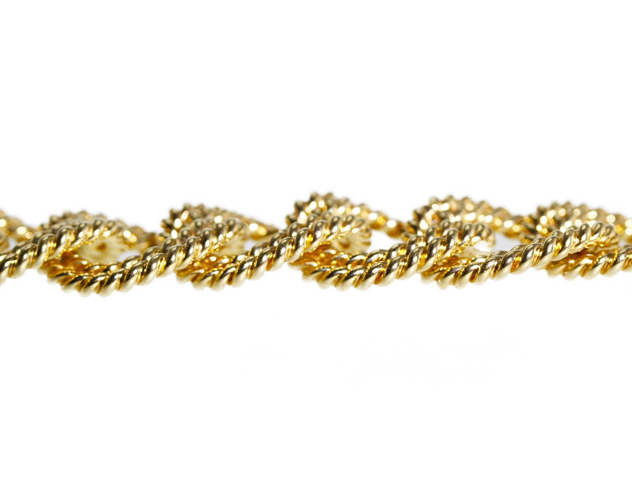 Women's Verdura Gold Rope Link Bracelet