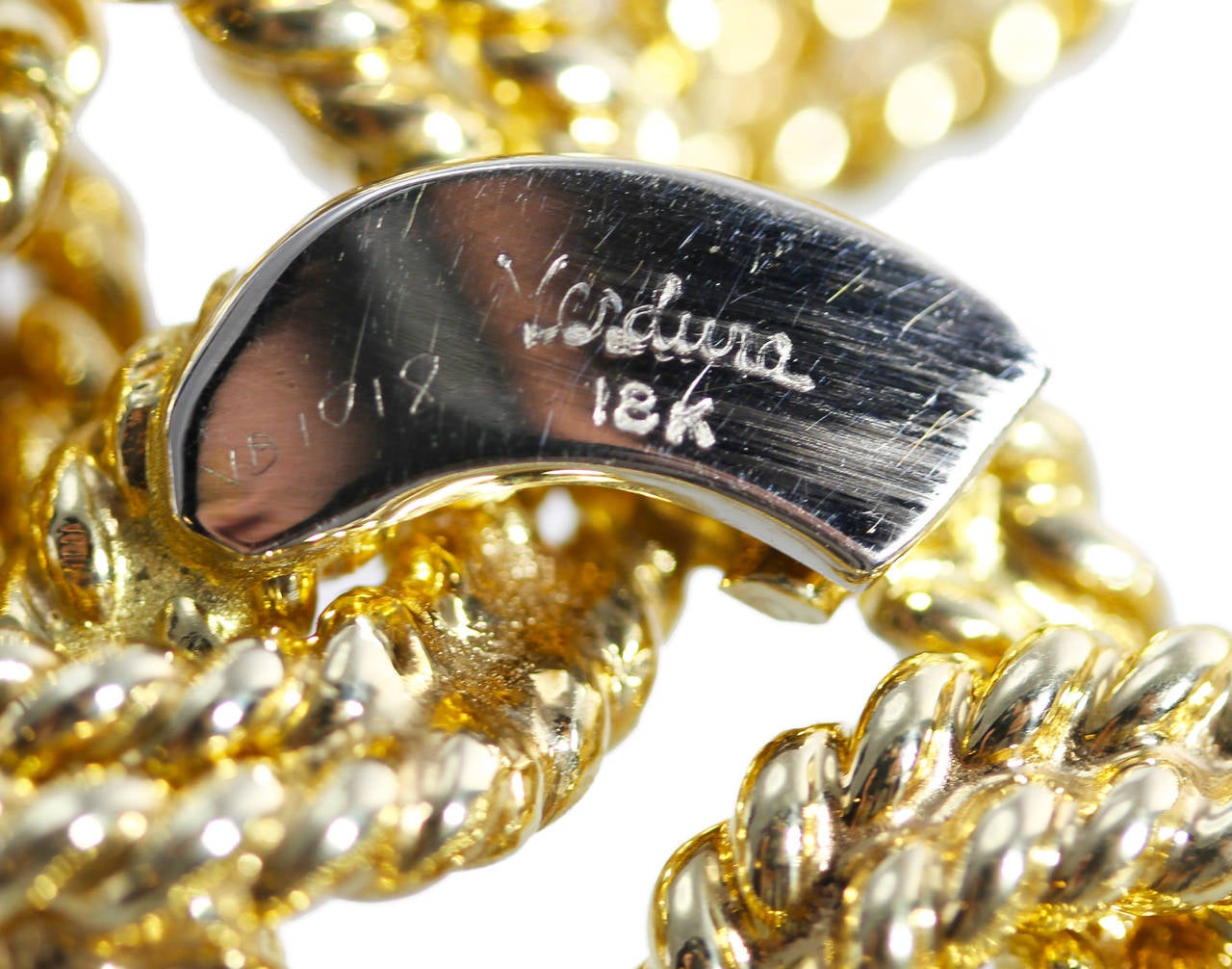 Verdura Gold Rope Link Bracelet 1