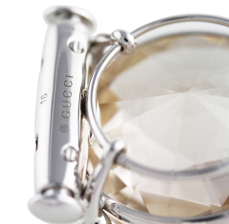 Women's Gucci Topaz Diamond White Gold Bracelet