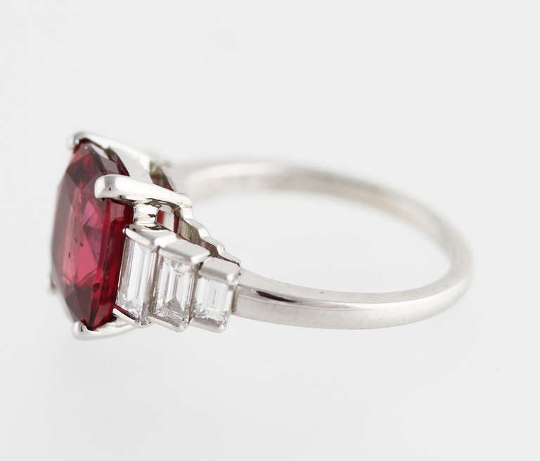 Bulgari Unheated Ruby Diamond Ring 1
