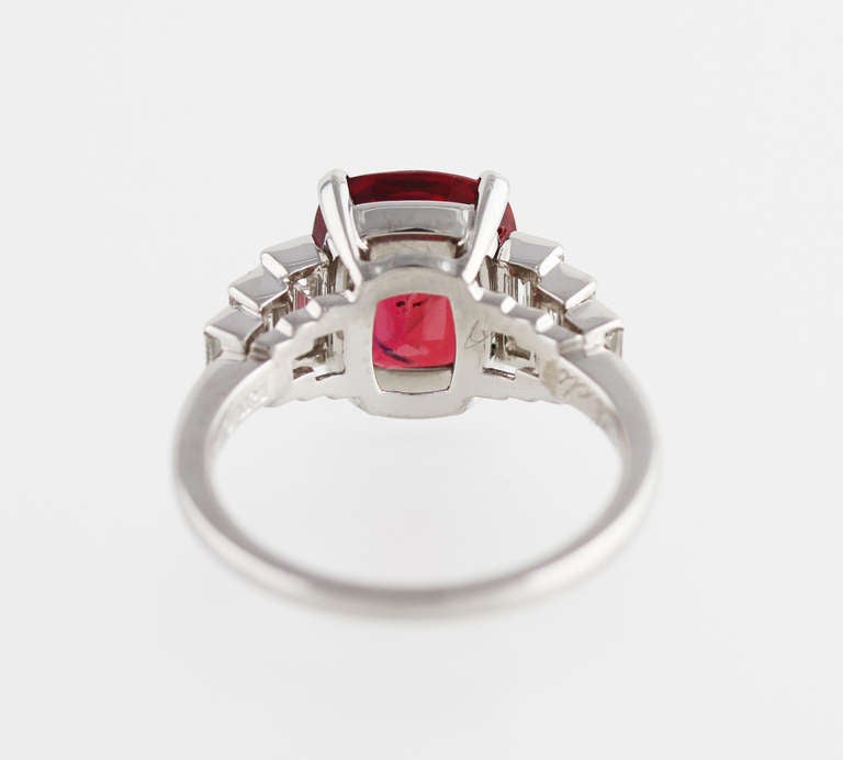 Bulgari Unheated Ruby Diamond Ring 2