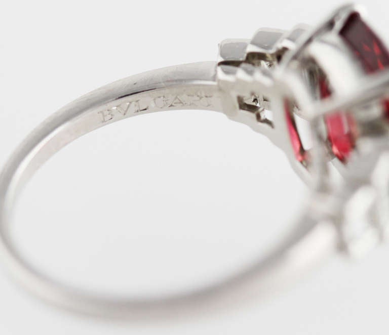 Women's Bulgari Unheated Ruby Diamond Ring