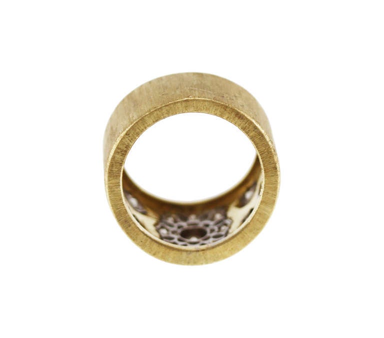Women's Buccellati Diamond and Gold Band Ring