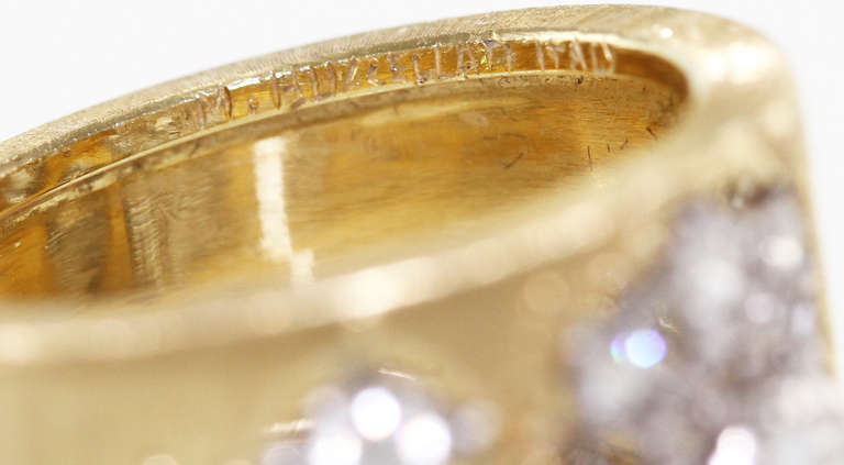 Buccellati Diamond and Gold Band Ring 2