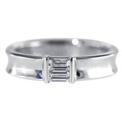 Tiffany & Co. Diamond and White Gold Band Ring