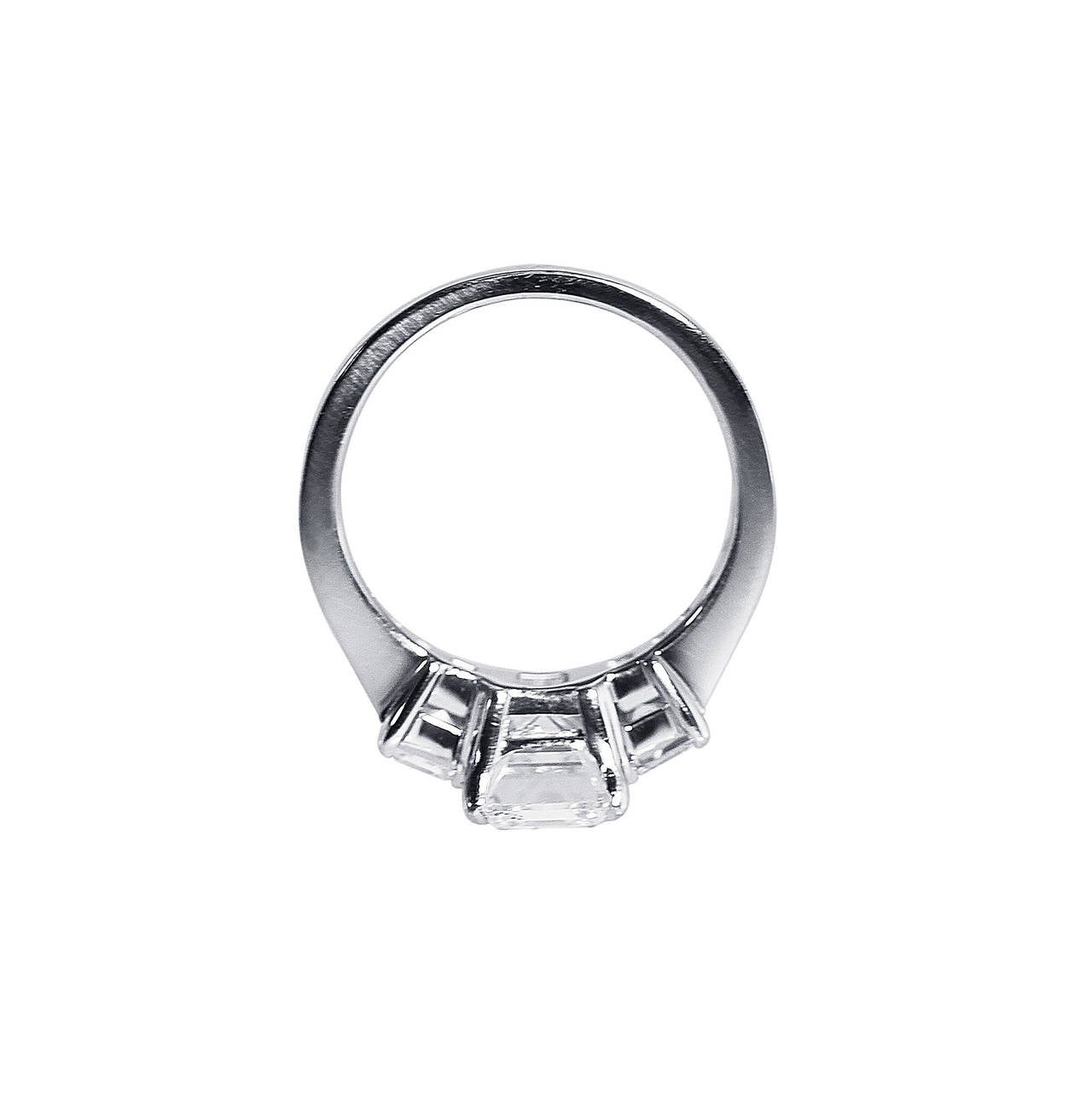 Women's 2.67 Carat Diamond Platinum Engagement Ring