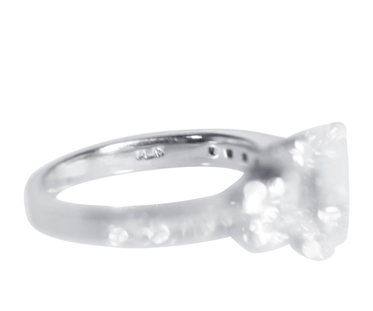 2.67 Carat Diamond Platinum Engagement Ring 1