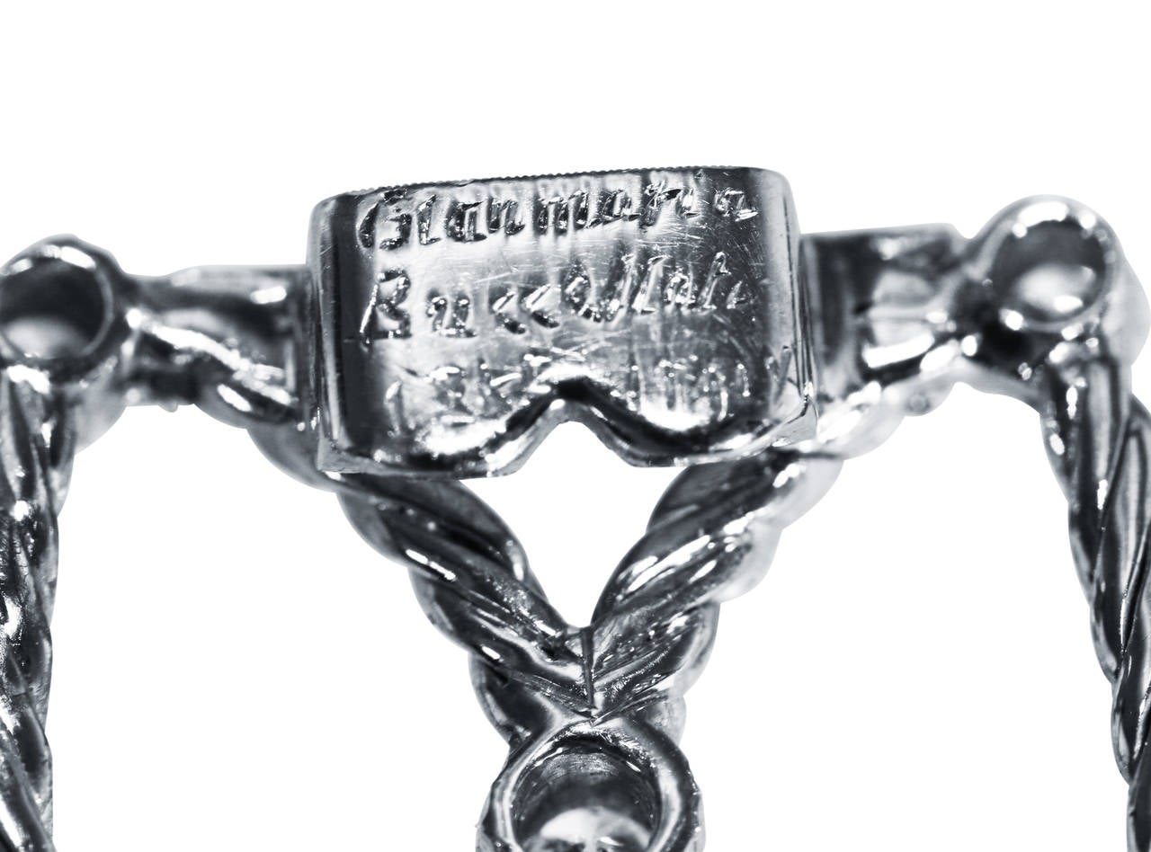 Women's Buccellati Diamond Gold Link Bracelet