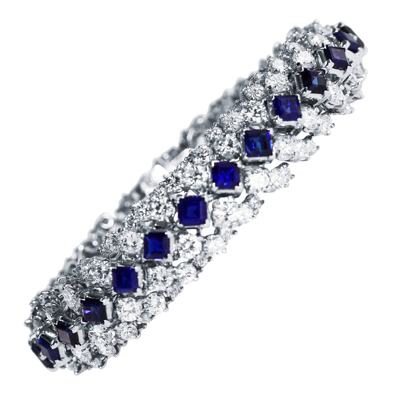 Oscar Heyman Sapphire and Diamond Bracelet
