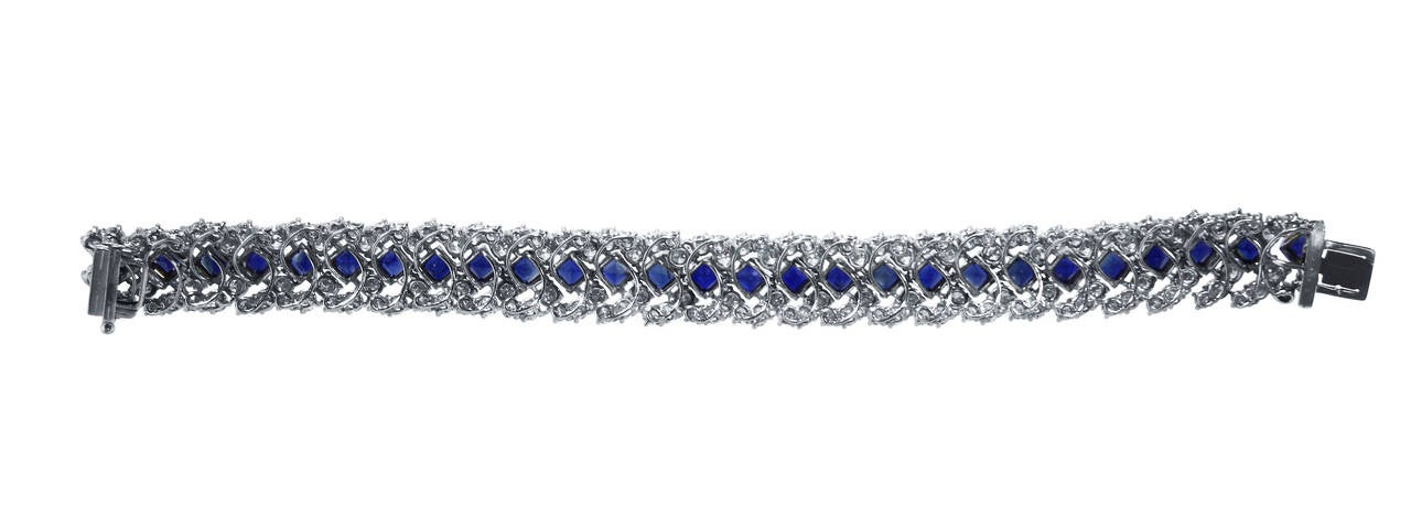Women's Oscar Heyman Sapphire and Diamond Bracelet