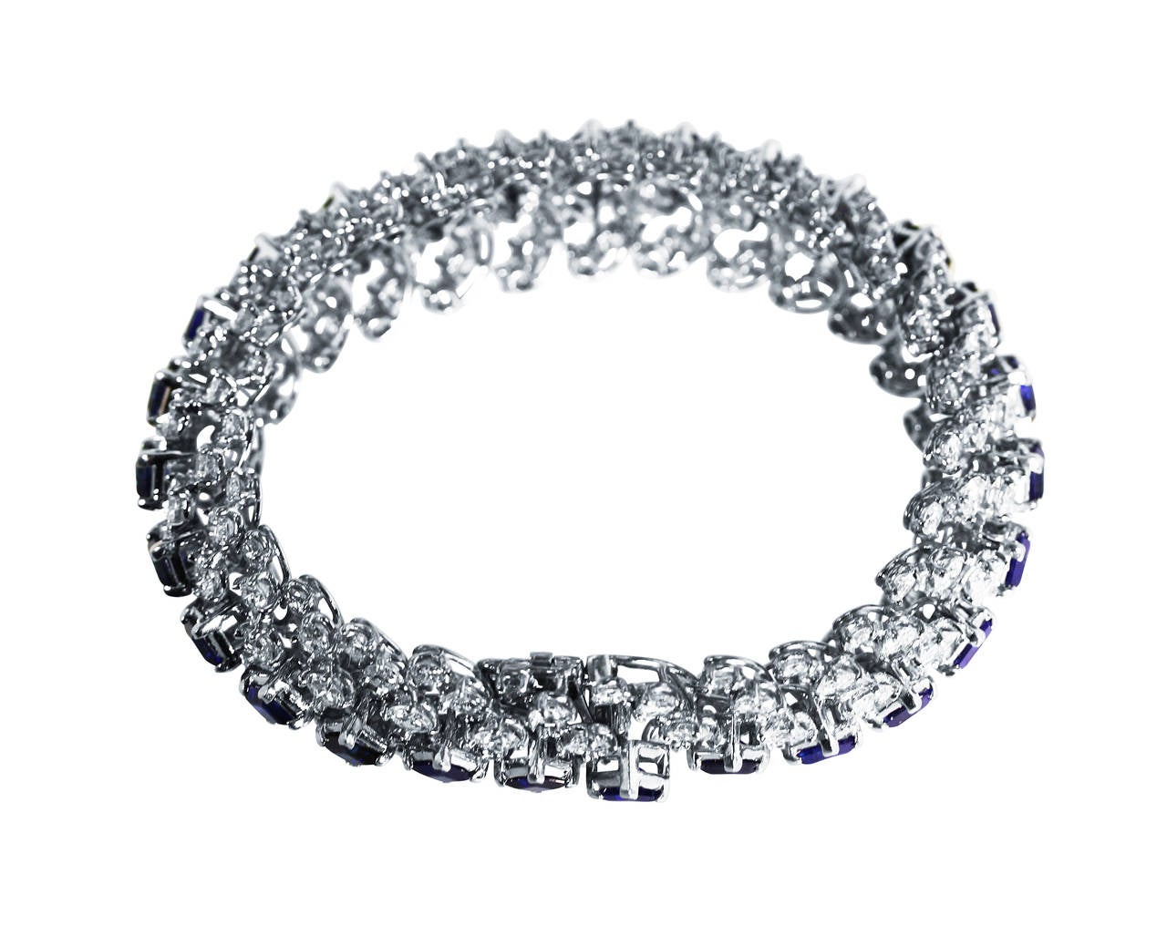 Oscar Heyman Sapphire and Diamond Bracelet 1