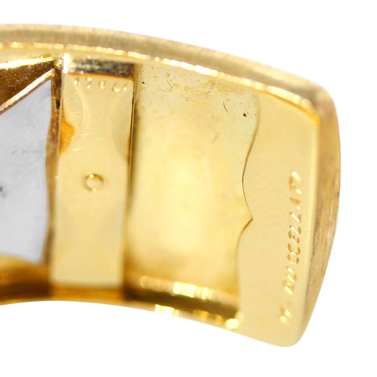 Buccellati Diamond Gold Cuff Bracelet 1