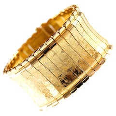 1960s Wide Gold Bracelet